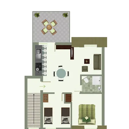 Apartment Strandhaus 6 Dg *